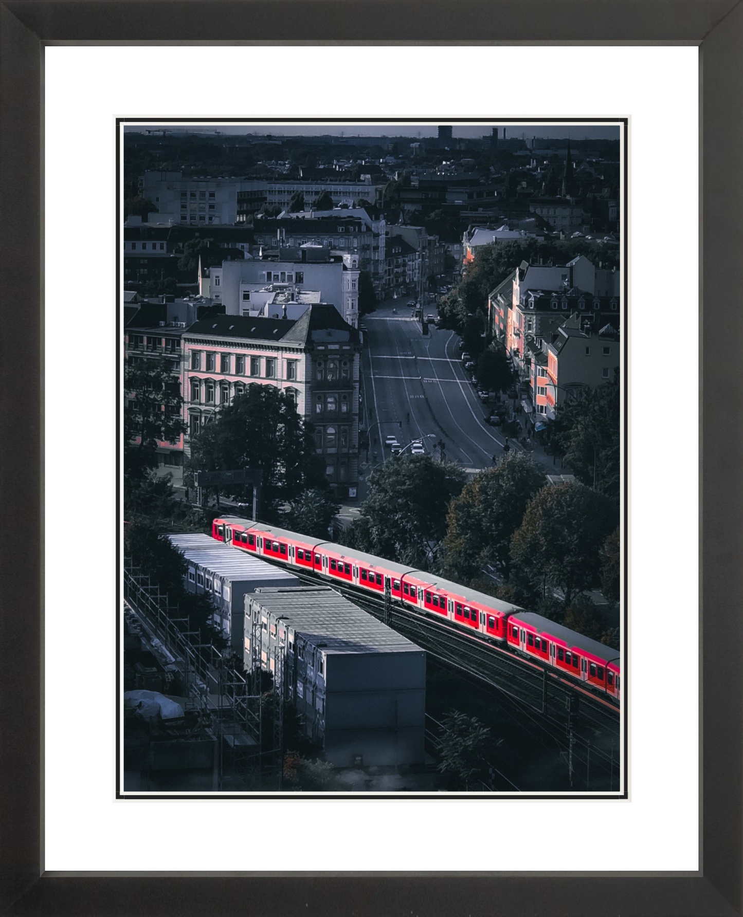 The Train - Hamburg Germany 18x24